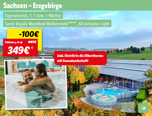 Sachsen, 3 Nächte p.P. ab 349€