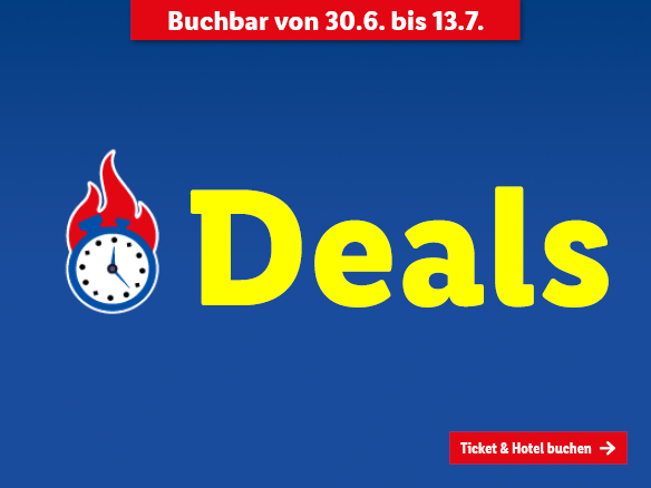Lidl Reisen Deals. Buchbar vom 30.6. bis 13.7. Ticket & Hotel jetzt buchen!