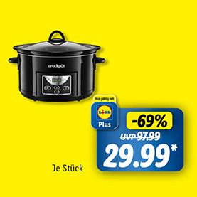 Crockpot 4.7 Digitaler Slow Cooker Schwarz