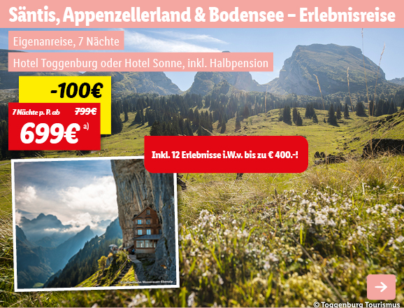 Graubünden - Die schönsten Zugstrecken der Schweiz, 7 Nächte p.P. ab 699€