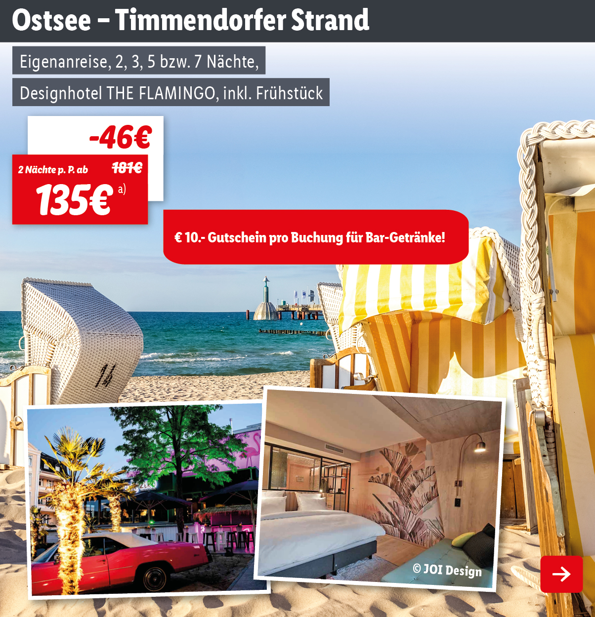 Ostsee - Timmendorfer Strand - Designhotel THE FLAMINGO