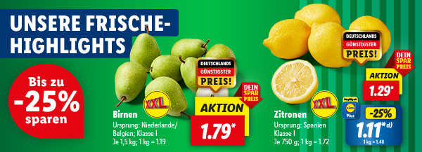 Unsere Frische | Ab Montag, 30.10.