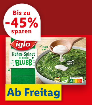 Billiger | Ab Freitag 10.1.