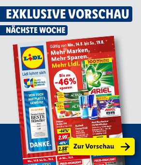 Angebotsprospekt nächste Woche