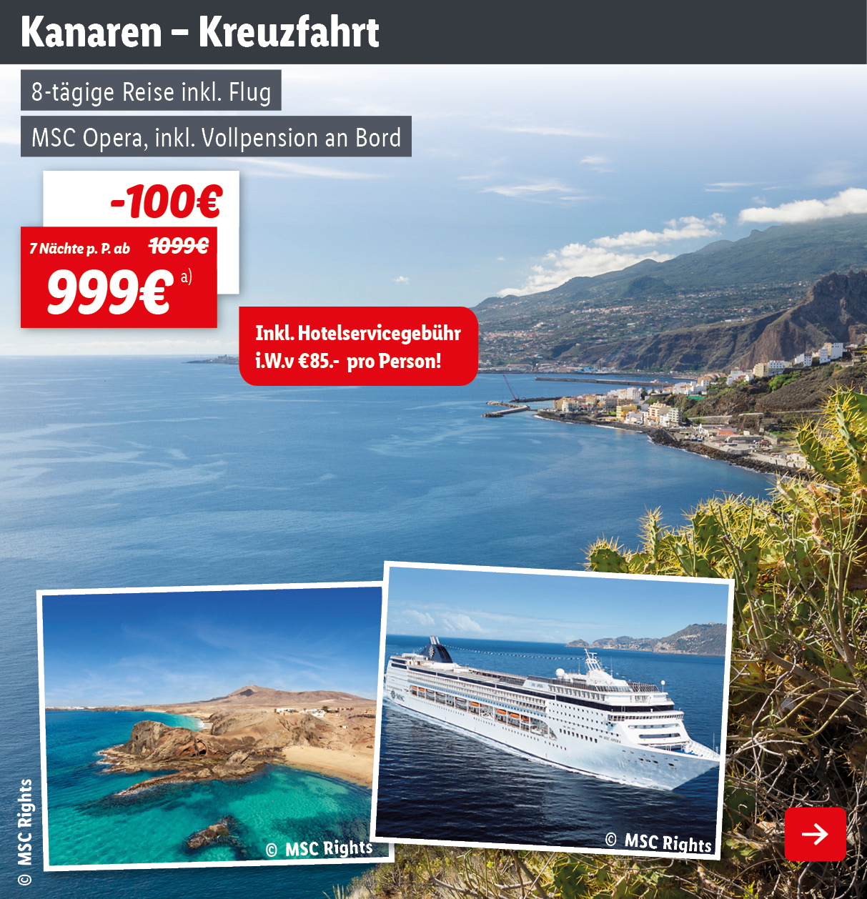 Kanaren - Kreuzfahrt - MSC Opera