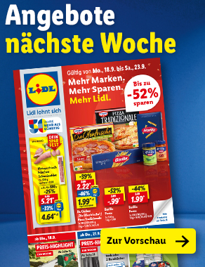 Angebotsprospekt nächste Woche