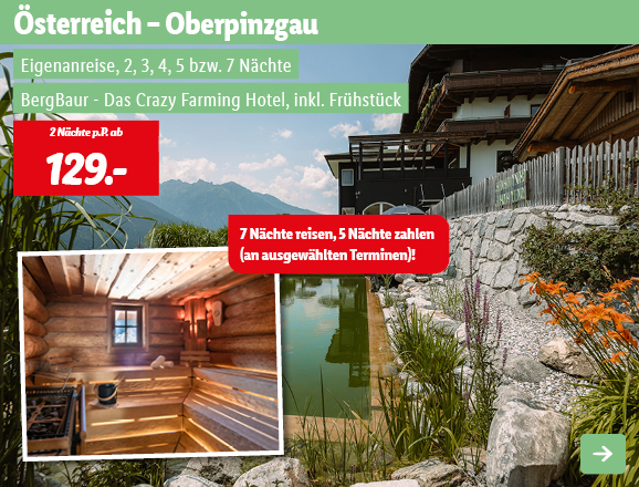 Österreich - Oberpinzgau, 2 Nächte p.P. ab 129€