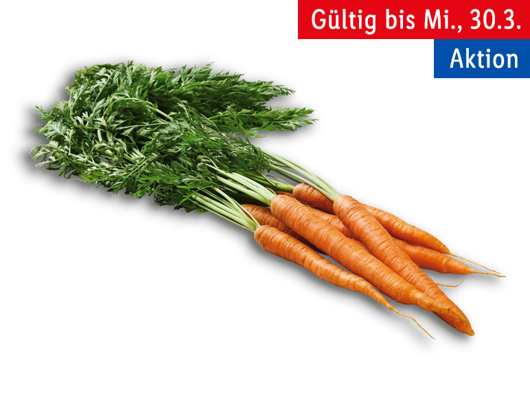 Möhren mit Grün