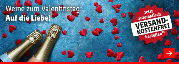 Weine zum Valentinstag