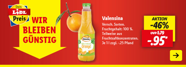 Wir bleiben günstig