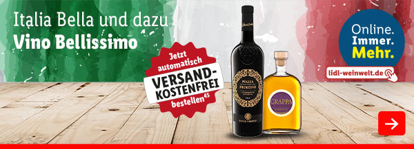 Weine und Spirituosen aus Italien