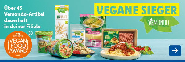 Vegan Food Award – Vegane Sieger von Vemondo