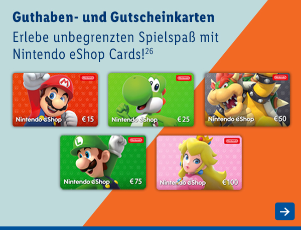Online-Guthabenkarten - Nintendo
