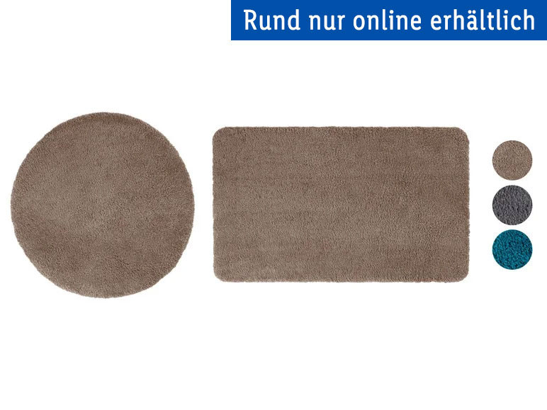 LIVARNO HOME Badematte, 60 x 100 cm / Ø 80 cm