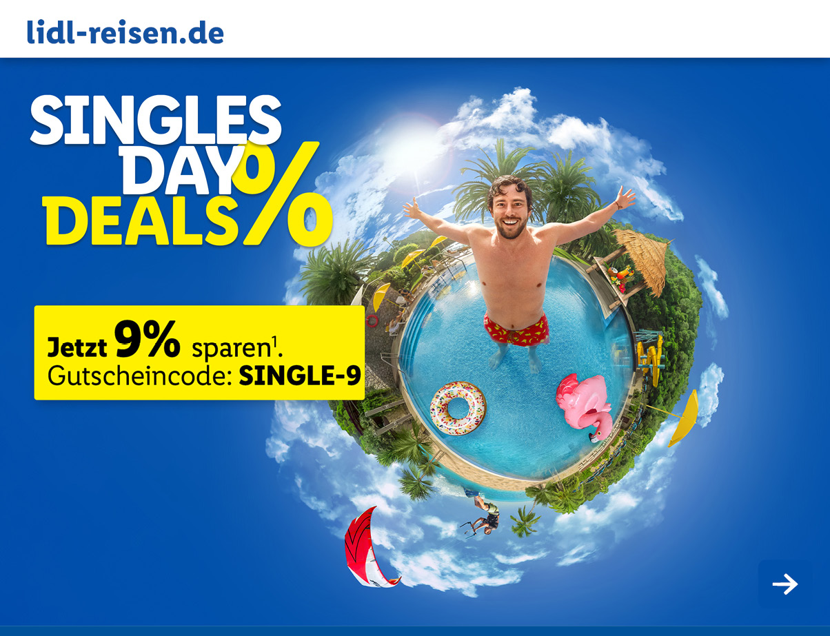 Lidl Reisen - Singles Day Deals