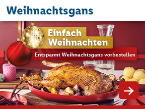 Weihnachtsgans entspannt vorbestellen