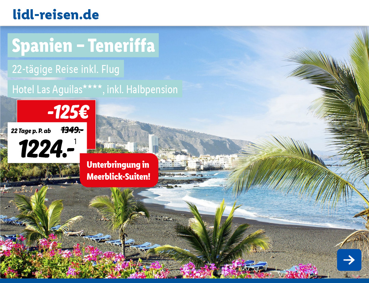 Lidl Reisen: Spanien - Teneriffa