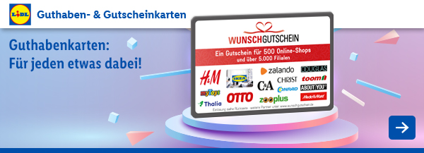 Lidl – Guthabenkarten