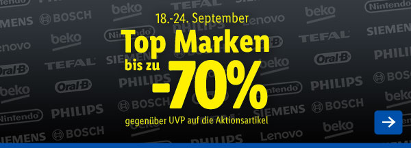 Große Marken. Kleine Preise.