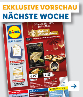 Angebotsprospekt nächste Woche