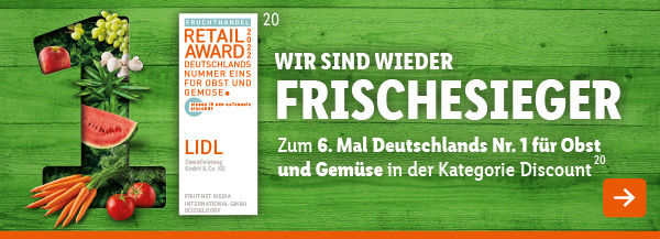 Retail Award – Wir sind wieder Frischesieger²⁰