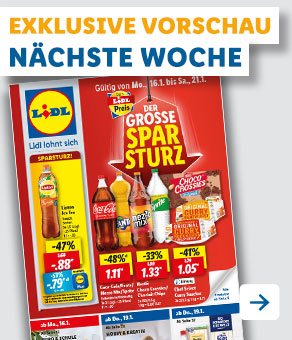 Angebotsprospekt nächste Woche