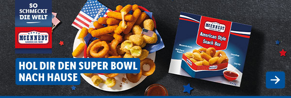 Super Bowl für zuhause | Ab Donnerstag, 2.2.