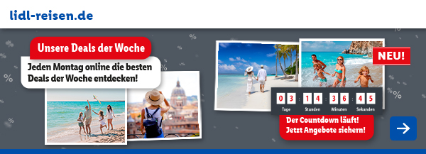lidl-reisen.de: Unsere Deals der Woche – Jeden Montag online die besten Deals der Woche entdecken!