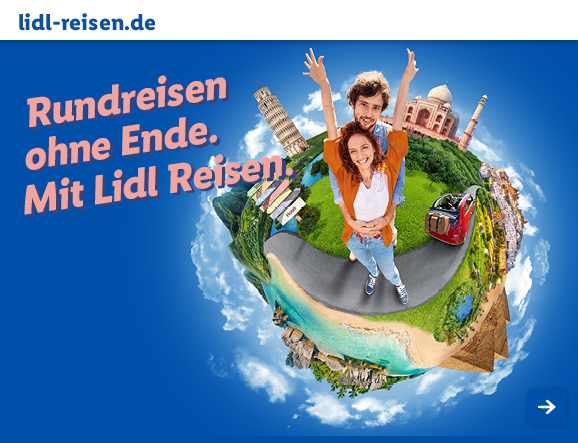 Rundreisen ohne Ende. Mit Lidl Reisen.