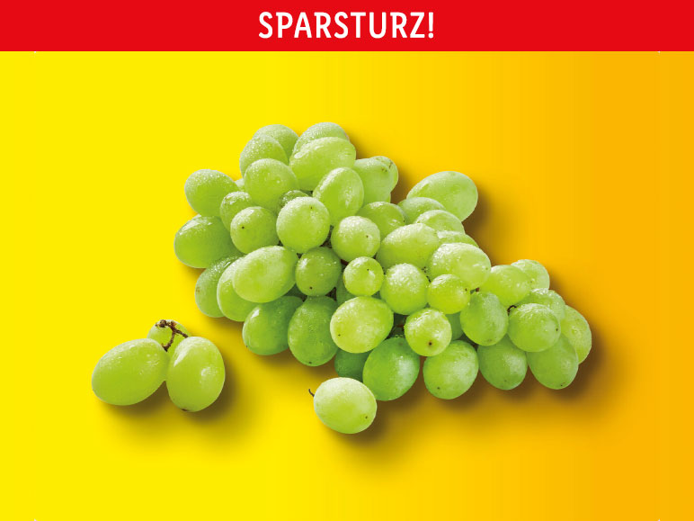 Helle, kernlose Trauben, lose