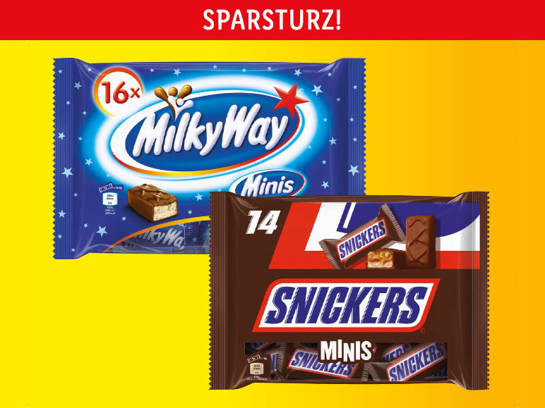 Snickers/Milky Way/Bounty/Mars/Twix Minis