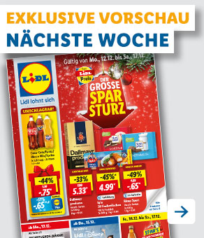 Angebotsprospekt nächste Woche