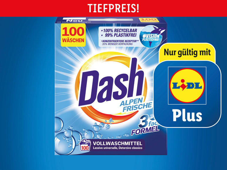 Dash Pulver 100 Wäschen