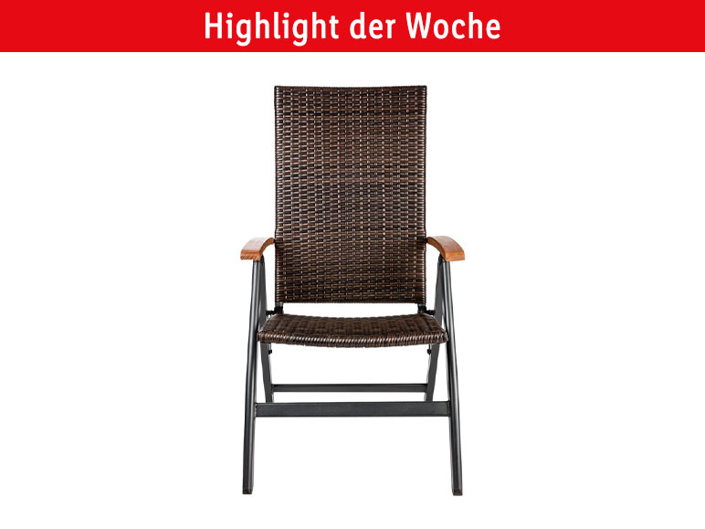 LIVARNO home Geflecht-Klappsessel