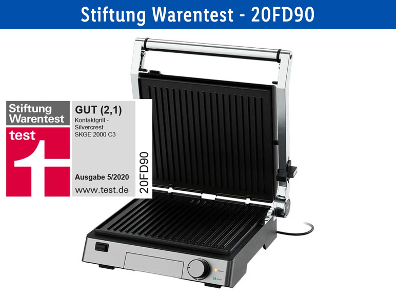 SILVERCREST® Kontaktgrill Edelstahl »SKGE 2000 C3«