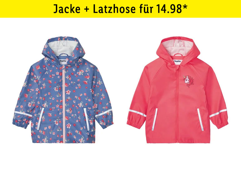 lupilu® Kleinkinder Mädchen Matsch- und -Buddeljacke, wind- und wasserdicht