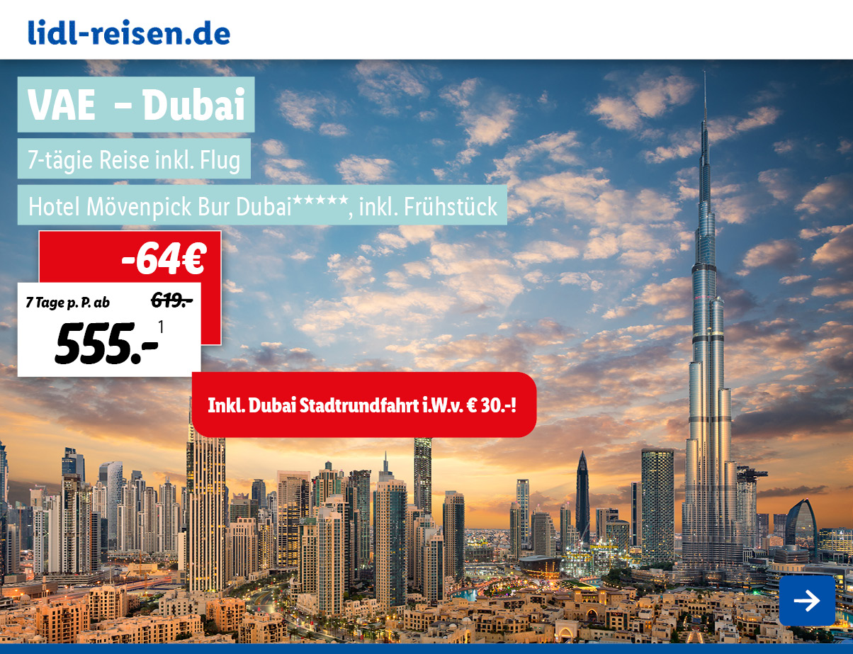 Lidl Reisen: VEA – Dubai