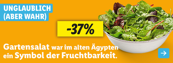 Unglaublich (aber wahr): Gartensalat war im alten Ägypten ein Symbol der Fruchtbarkeit.