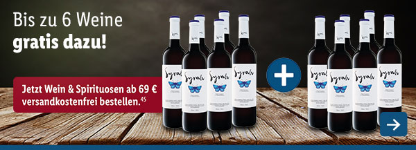 Digitale Weinprobe: Bis zu 6 Weine gratis dazu!