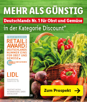 Mehr als günstig – Deutschlands Nr. 1 für Obst und Gemüse in der Kategorie Discount