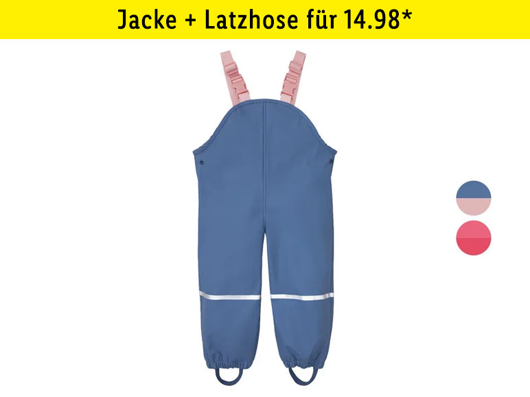 lupilu® Kleinkinder Mädchen Matsch- und -Buddelhose, wind- und wasserdicht