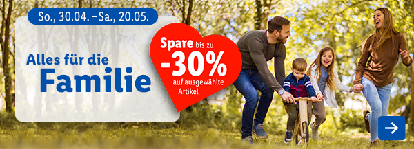 Alles für die Familie - Spare bis zu -30% auf ausgewählte Artikel
